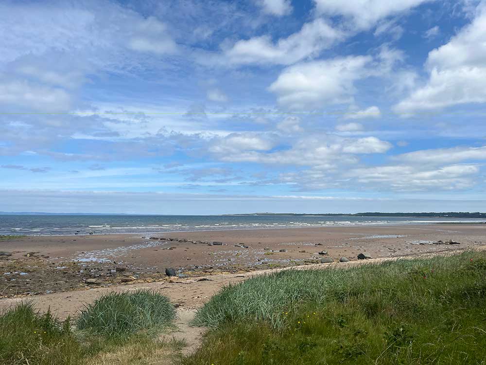 A view of the beach at Port Seton.